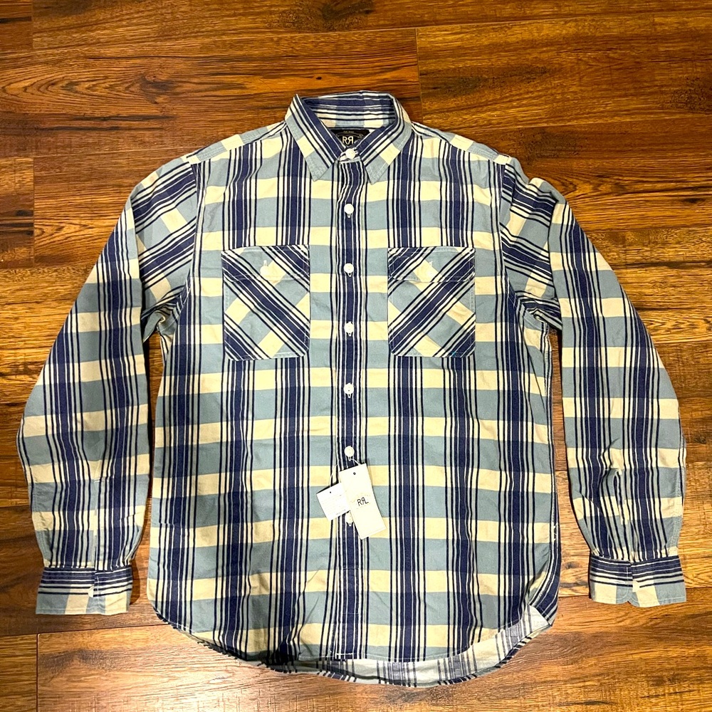 Beautiful NWT-RRL flannel shirt size M